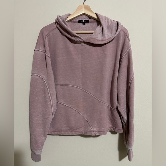 7 For All Mankind Tops - ♻️ 7 for all mankind: crop sweatshirt